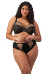 Teagan Plunge-BH Black / Almond