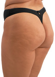 Teagan Thong Black / Almond