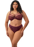 Sachi Plunge Bra Cabernet