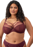 Sachi Plunge Bra Cabernet