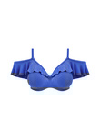 Elomi Plain Sailing Bardot Bikini Top Azure Plain Sailing Bikini Top Azure