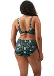Elomi Jungle Bay Mid Rise Bikini Brief Olive Jungle Bay Bikini Bottom Olive