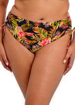 Elomi Tiger Valley Adjustable Bikini Brief Black Tiger Valley Bikini Bottom Black