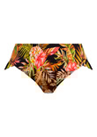 Elomi Tiger Valley High Leg Brief Black Tiger Valley Bikini Bottom Black