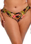 Elomi Tiger Valley High Leg Brief Black Tiger Valley Bikini Bottom Black