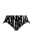 Elomi Echo Shell High Leg Bikini Brief Black Echo Shell Bikini Bottom Black