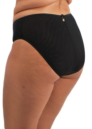 Teagan High Leg Brief Black / Almond Teagan  Black / Almond