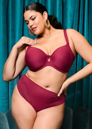 Nerina High Leg Brief Rouge Nerina  Rouge
