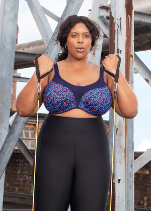 Energise Sports Bra Navy Geo Energise  Navy Geo