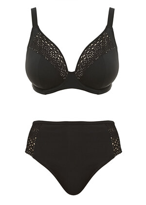 Indie Bikini Plunge Black Indie  Black