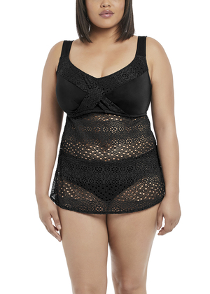 Indie Twist Front Tankini Top Black Indie  Black