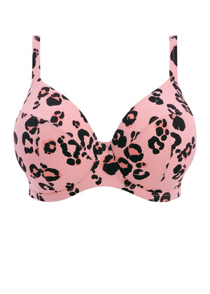 Kambuku Plunge Bikini Top Pink Kambuku  Pink