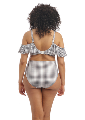 Checkmate Bardot Bikini Top Grey Marl Checkmate  Grey Marl