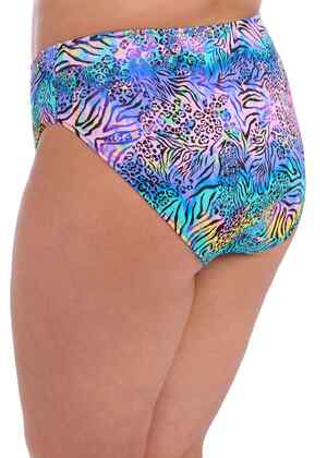 Electric Savannah Mid Rise Bikini Brief Zebra Electric Savannah  Zebra