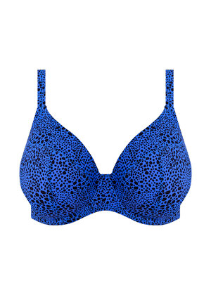 Pebble Cove Plunge Bikini Top Blue Pebble Cove  Blue