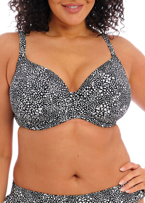 Pebble Cove Plunge Bikini Top Black Pebble Cove  Black