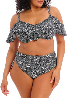 Pebble Cove Bardot Bikini Top Black Pebble Cove  Black