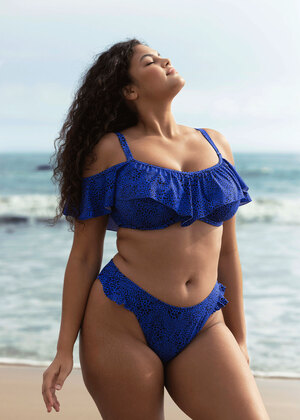 Pebble Cove High Leg Bikini Brief Blue Pebble Cove  Blue