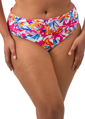 Savaneta Mid Rise Bikini Brief White Savaneta  White