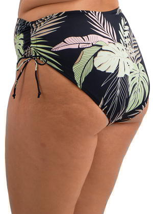 Tropical Retreat Adjustable Bikini Brief Black Tropical Retreat  Black