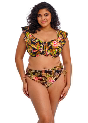Tiger Valley Bardot Bikini Top Black Tiger Valley  Black