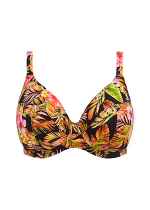 Tiger Valley Bardot Bikini Top Black Tiger Valley  Black
