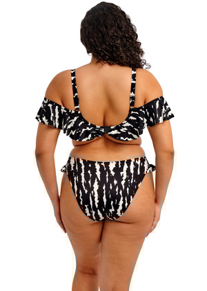 Echo Shell Bardot Bikini Top Black Echo Shell  Black