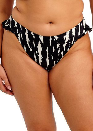Echo Shell High Leg Bikini Brief Black Echo Shell  Black
