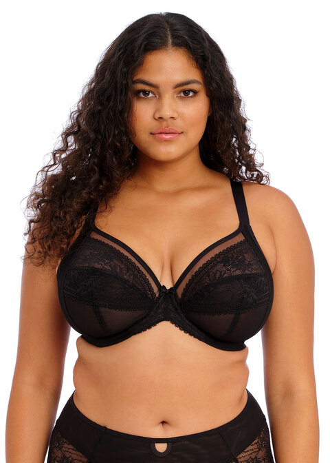 MIA Elomi Black Plunge Underwire Stretch Mesh Bra 36L 36 L new nwt Size  undefined - $31 New With Tags - From Jenny