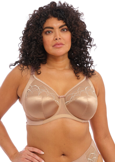 Elomi Cate Full Cup Full Figure Underwire Banded Bra White EL4030