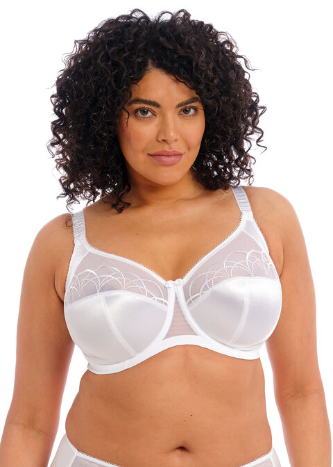 Cate White Full Cup Banded Bra from Elomi