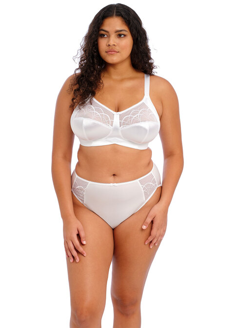 Cate White Soft Cup Bra from Elomi