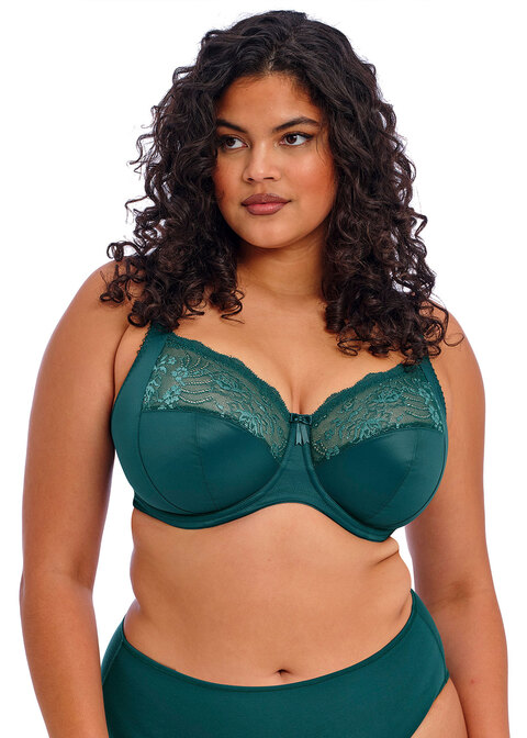 Morgan Deep Teal Stretch Banded Bra from Elomi