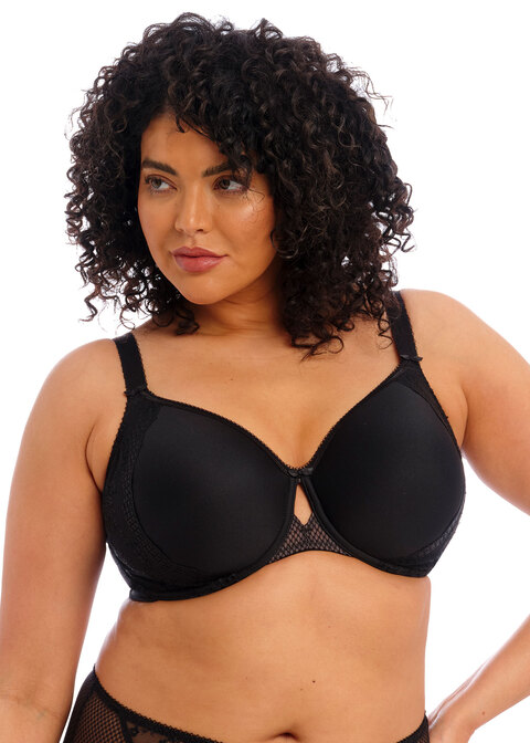 Charley Black Bandless Spacer Moulded Bra from Elomi