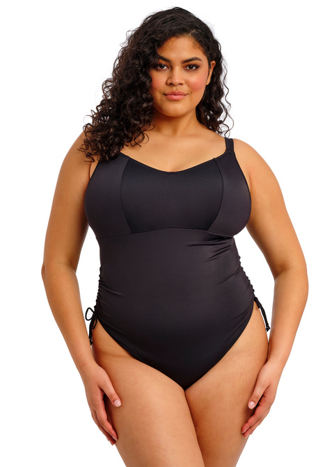 Plain Sailing Black Non Wired Swimsuit from Elomi Plain Sailing Black Non Wired Swimsuit from Elomi
