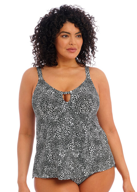 Pebble Cove Black Moulded Tankini Top from Elomi