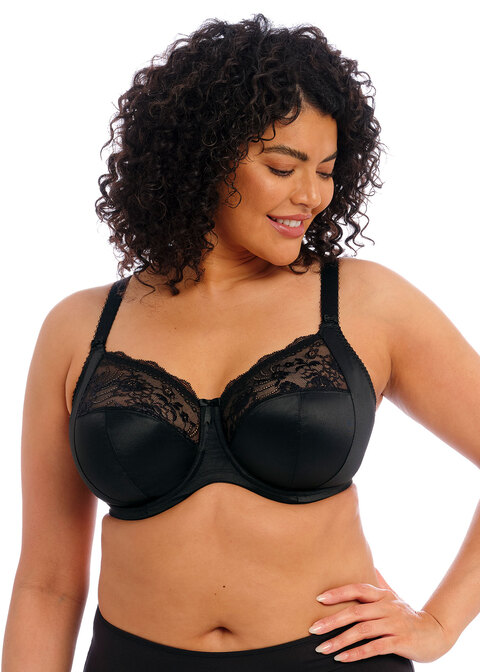 Elomi Cate Full Cup Banded Bra – Black - Sports Bras Direct