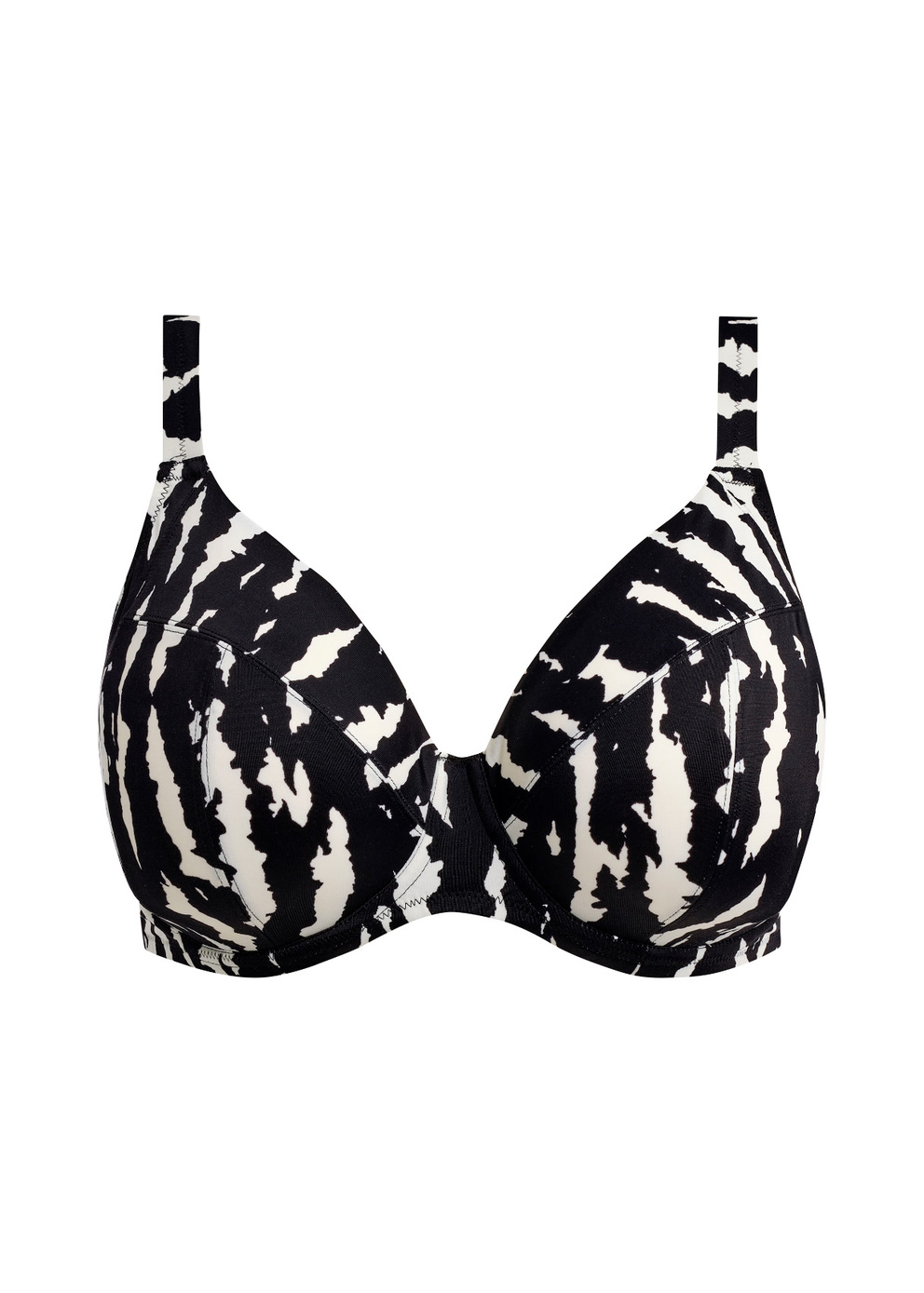 Echo Shell Black Plunge Bikini Top from Elomi