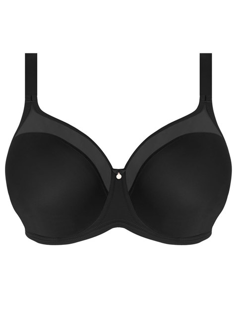 Women's Elomi Best EL4300 Smooth Underwire Moulded Convertible Strapless Bra  (Black 36G) 