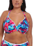 Elomi Paradise Palm Multiway Plunge Bikini Top Ink Paradise Palm Bikini Top Ink