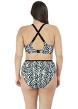Elomi Zulu Rhythm Plunge Bikini Top Black Zulu Rhythm  Black