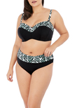 Elomi Zulu Rhythm Bandeau Bikini Top Black Zulu Rhythm  Black