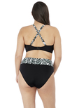 Elomi Zulu Rhythm Bandeau Bikini Top Black Zulu Rhythm  Black