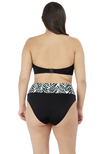 Elomi Zulu Rhythm Bandeau Bikini Top Black Zulu Rhythm  Black