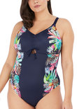 Elomi Pina Colada Moulded Swimsuit Midnight Pina Colada  Midnight