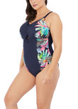 Elomi Pina Colada Moulded Swimsuit Midnight Pina Colada  Midnight