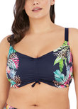 Elomi Pina Colada Crop Bikini Top Midnight Pina Colada  Midnight