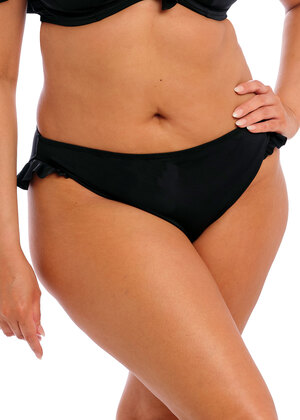 Elomi Swim ES801372 Savaneta Mid Rise Bikini Brief- Black - Allure Intimate  Apparel