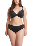 Elomi Indie Mid Rise Bikini Brief Black Indie Bikini Bottom Black