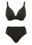 Elomi Indie Mid Rise Bikini Brief Black Indie Bikini Bottom Black
